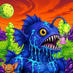 Oozlings #7150, Anglerfish · Acid Lake