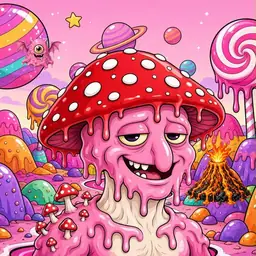 Oozlings #7156, Mushroom Head · Candy Planet