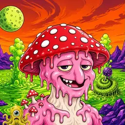 Oozlings #7160, Mushroom Head · Acid Lake