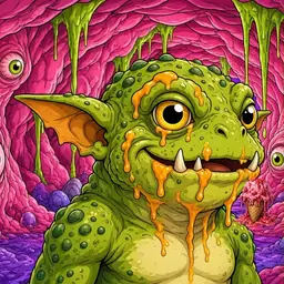 Oozlings #7168, Toad Goblin · Flesh Cave