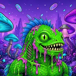 Oozlings #7179, Mutated Swamp Fish · Fungus Forest