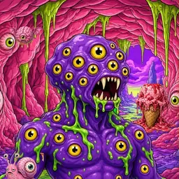 Oozlings #7180, Eyeball Cluster · Flesh Cave