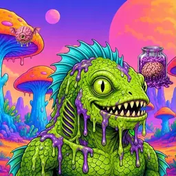 Oozlings #7190, Swamp Fish · Mushroom Desert