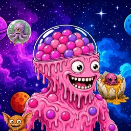 Oozlings #7195, Gumball Brain · Void Nebula