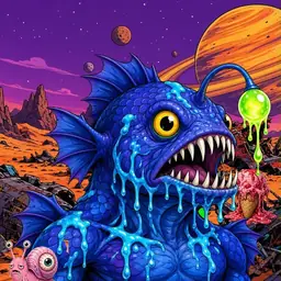 Oozlings #7198, Anglerfish · Ship Junkyard