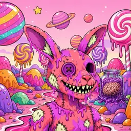 Oozlings #7220, Mutated Zombie Bunny · Candy Planet