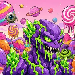Oozlings #7223, Crystal Rock · Candy Planet