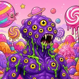 Oozlings #7226, Eyeball Cluster · Candy Planet