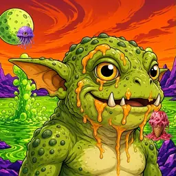 Oozlings #7230, Toad Goblin · Acid Lake