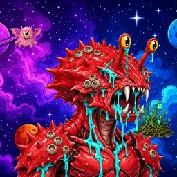 Oozlings #725, Crab · Void Nebula