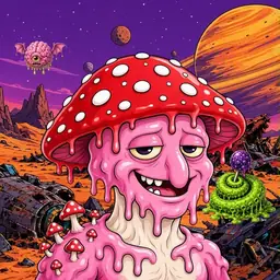 Oozlings #7256, Mushroom Head · Ship Junkyard