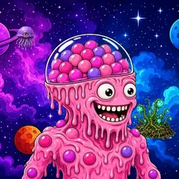 Oozlings #7273, Gumball Brain · Void Nebula