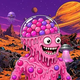 Oozlings #7283, Gumball Brain · Ship Junkyard