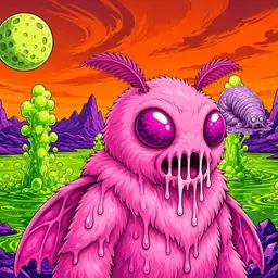 Oozlings #7285, Mutant Moth · Acid Lake