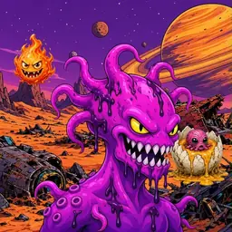 Oozlings #7287, Squid · Ship Junkyard