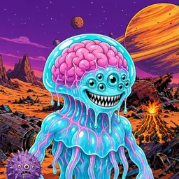 Oozlings #7288, Jellyfish Brain · Ship Junkyard