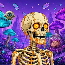 Oozlings #7299, Skull · Fungus Forest