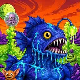 Oozlings #730, Anglerfish · Acid Lake