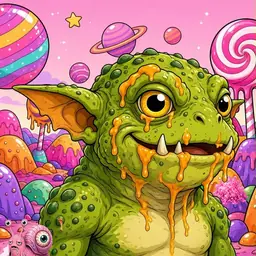 Oozlings #7303, Toad Goblin · Candy Planet