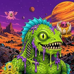 Oozlings #7305, Swamp Fish · Ship Junkyard
