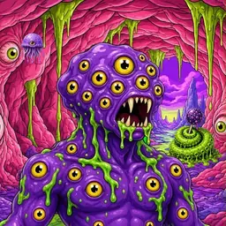 Oozlings #7315, Eyeball Cluster · Flesh Cave