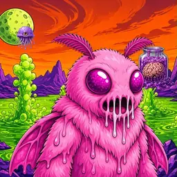 Oozlings #7320, Mutant Moth · Acid Lake