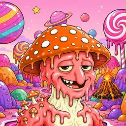 Oozlings #7321, Mutated Mushroom Head · Candy Planet