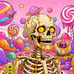 Oozlings #7338, Skull · Candy Planet