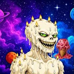 Oozlings #7368, Candle Wax · Void Nebula