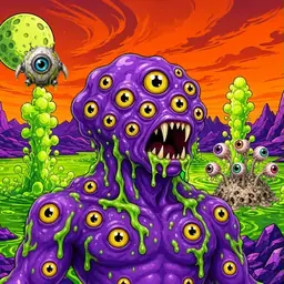 Oozlings #7372, Eyeball Cluster · Acid Lake