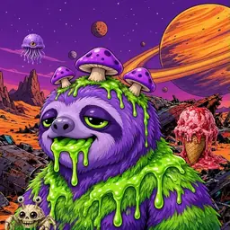 Oozlings #7373, Slime Sloth · Ship Junkyard