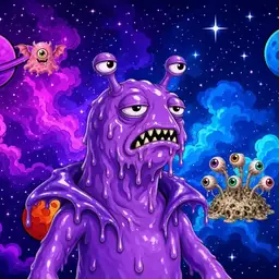 Oozlings #7374, Slug · Void Nebula