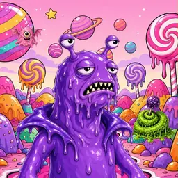 Oozlings #7378, Slug · Candy Planet