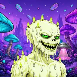 Oozlings #7380, Mutated Candle Wax · Fungus Forest