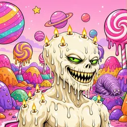 Oozlings #7391, Candle Wax · Candy Planet