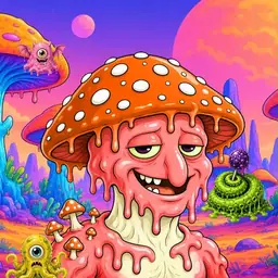 Oozlings #7398, Mutated Mushroom Head · Mushroom Desert