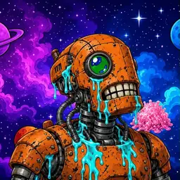Oozlings #7399, Rusty Robot · Void Nebula
