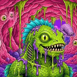 Oozlings #7400, Swamp Fish · Flesh Cave