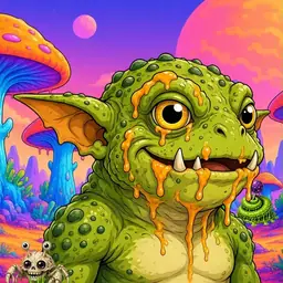 Oozlings #7402, Toad Goblin · Mushroom Desert