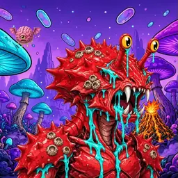 Oozlings #7408, Crab · Fungus Forest