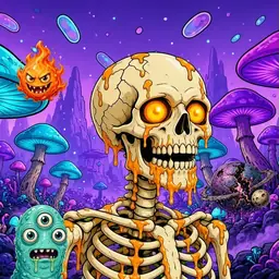 Oozlings #7410, Skull · Fungus Forest
