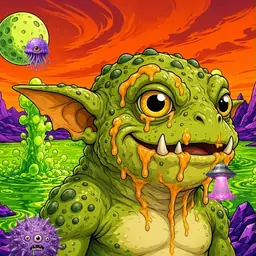 Oozlings #7418, Toad Goblin · Acid Lake