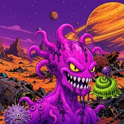Oozlings #742, Squid · Ship Junkyard