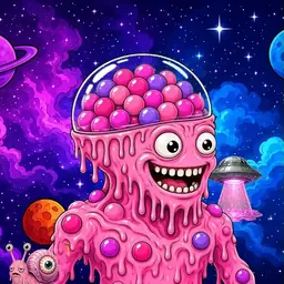 Oozlings #7420, Gumball Brain · Void Nebula