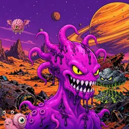 Oozlings #7427, Squid · Ship Junkyard