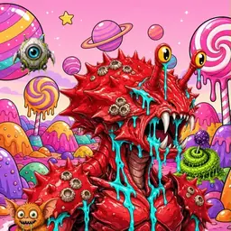 Oozlings #743, Crab · Candy Planet