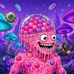 Oozlings #7433, Gumball Brain · Fungus Forest