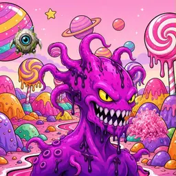Oozlings #7435, Squid · Candy Planet