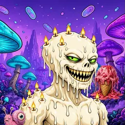 Oozlings #744, Candle Wax · Fungus Forest