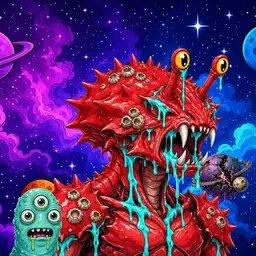 Oozlings #7448, Crab · Void Nebula